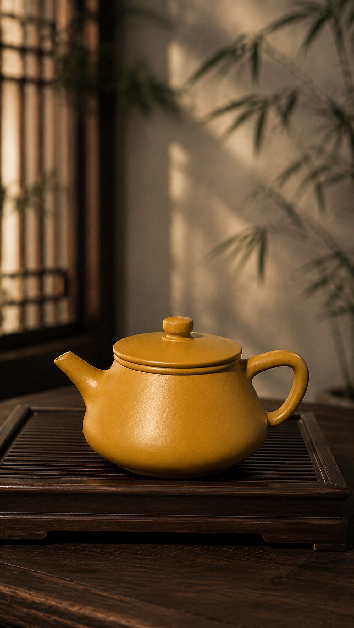 Shipiao Yixing Zisha Teapot – Golden Duanni Clay, 140ml