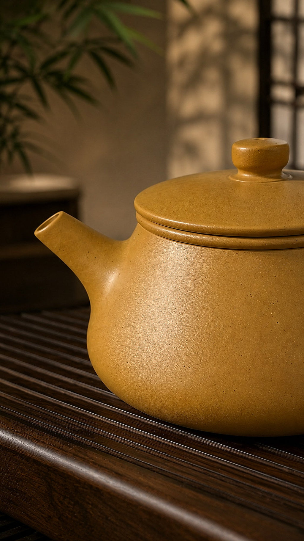 Shipiao Yixing Zisha Teapot – Golden Duanni Clay, 140ml