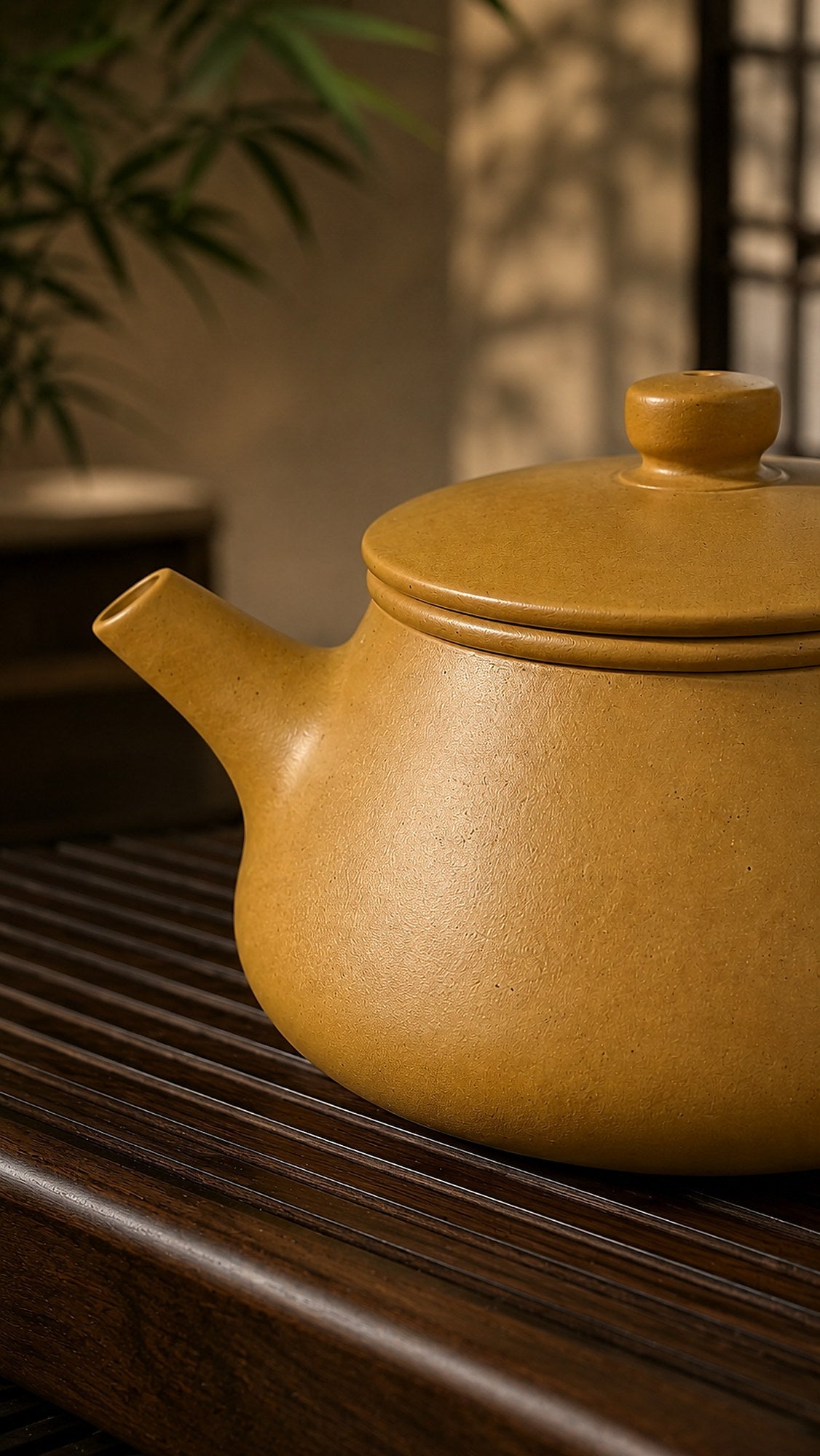 Shipiao Yixing Zisha Teapot – Golden Duanni Clay, 140ml