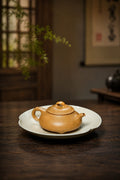 Handmade Shipiao Yixing Zisha Teapot – Golden Duanni Clay, 100ml