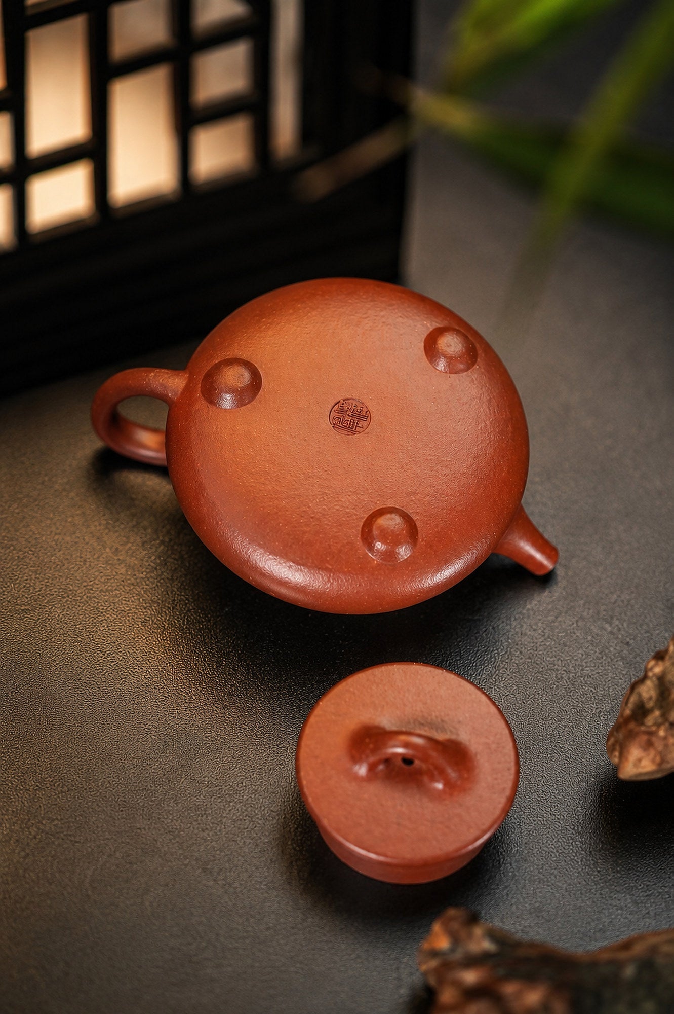 Handmade Flat-Lid Shipiao Yixing Zisha Teapot – Jiangponi Clay, 110ml
