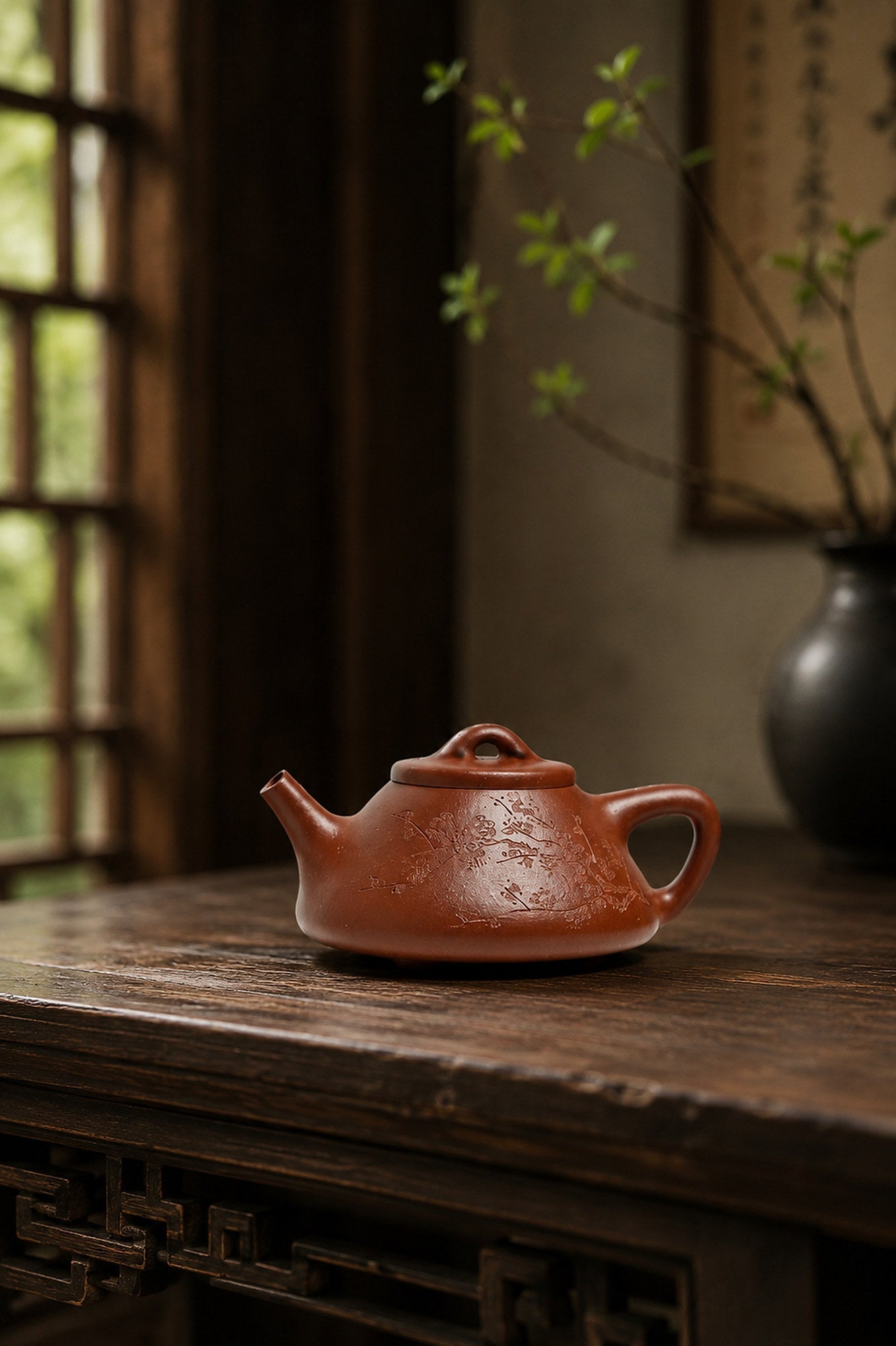 Ziye Shipiao Yixing Zisha Teapot – Red Jiangponi Clay, 90ml