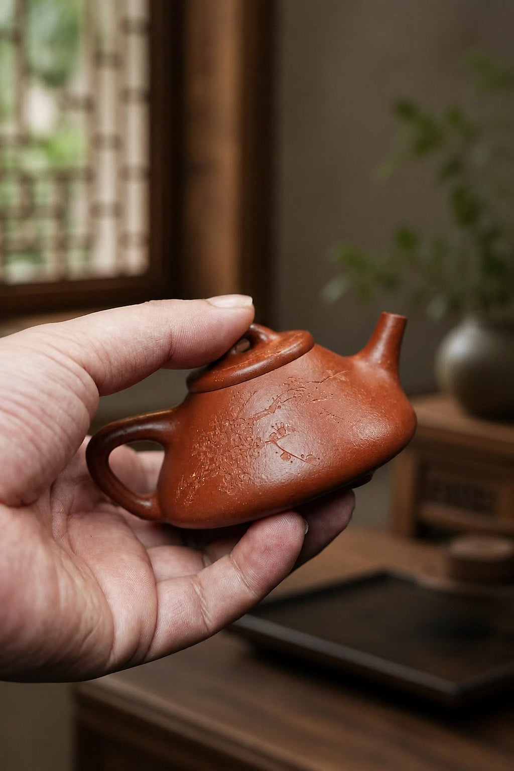 Ziye Shipiao Yixing Zisha Teapot – Red Jiangponi Clay, 90ml
