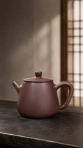 Handmade Tall Shipiao Yixing Zisha Teapot – Zipao Yusha Clay, 140ml