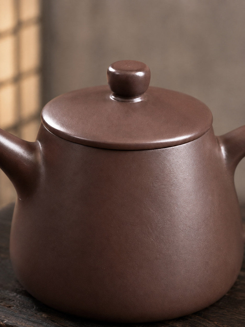 Handmade Tall Shipiao Yixing Zisha Teapot – Zipao Yusha Clay, 140ml
