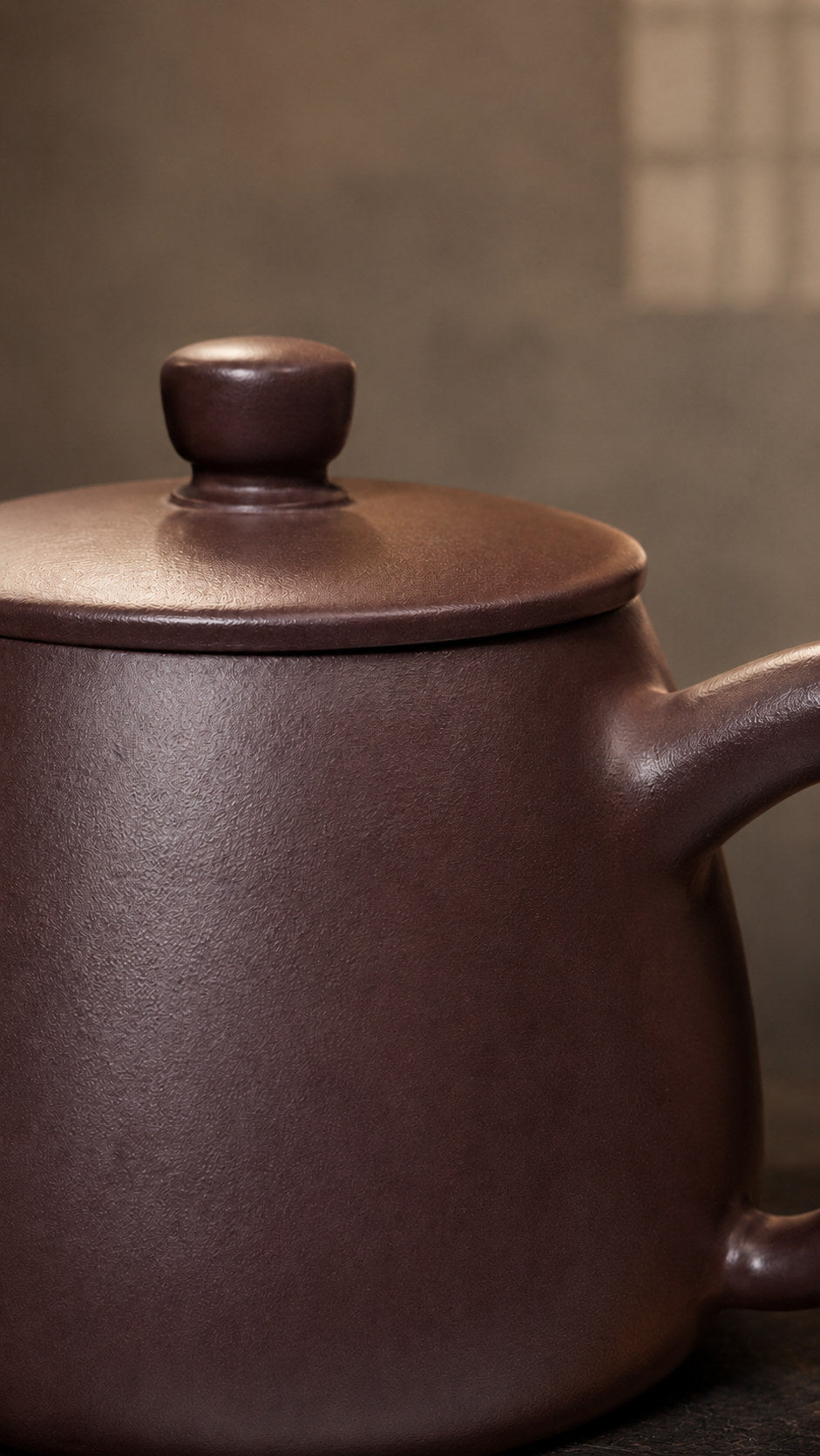 Handmade Tall Shipiao Yixing Zisha Teapot – Zipao Yusha Clay, 140ml