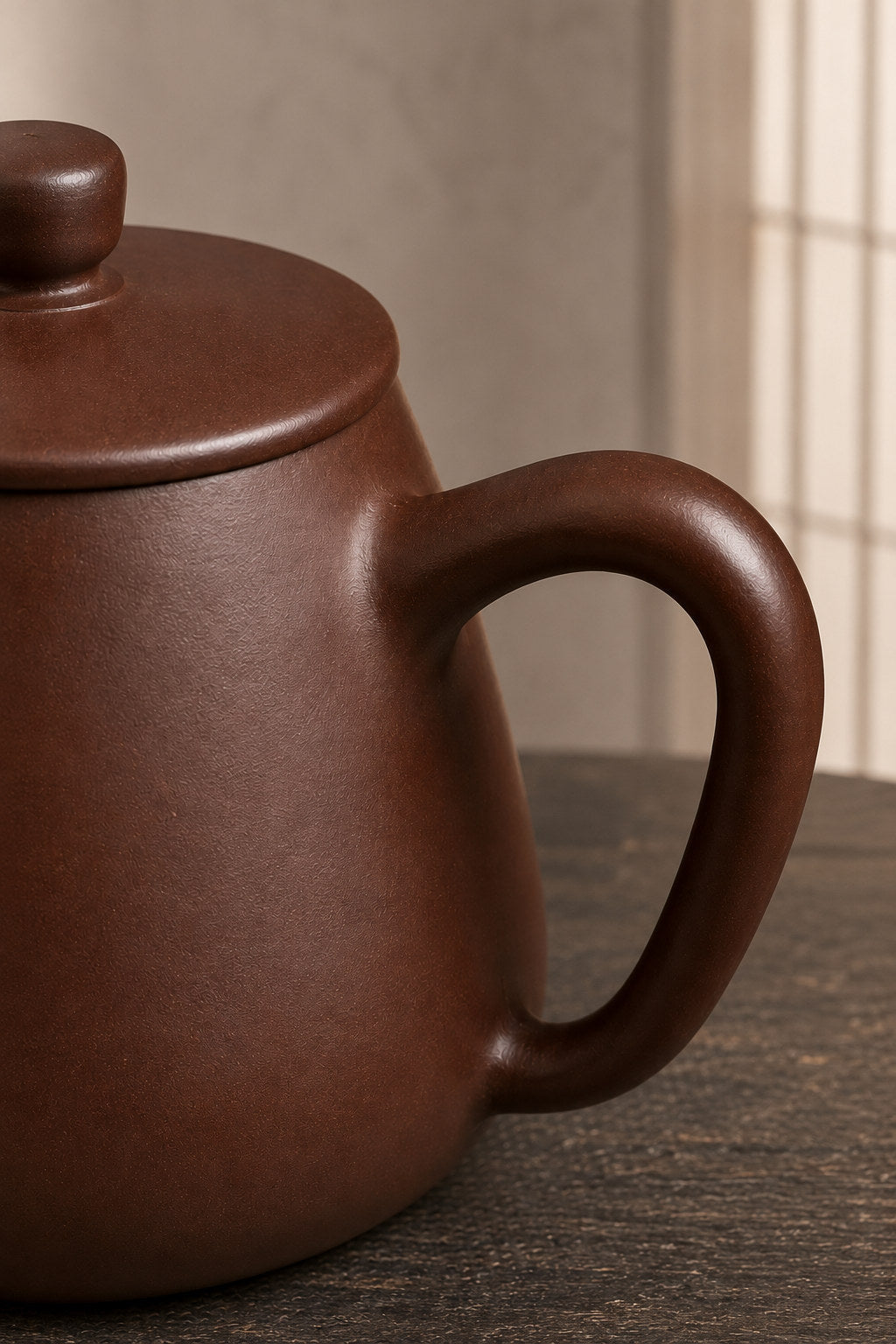 Handmade Tall Shipiao Yixing Zisha Teapot – Zipao Yusha Clay, 140ml