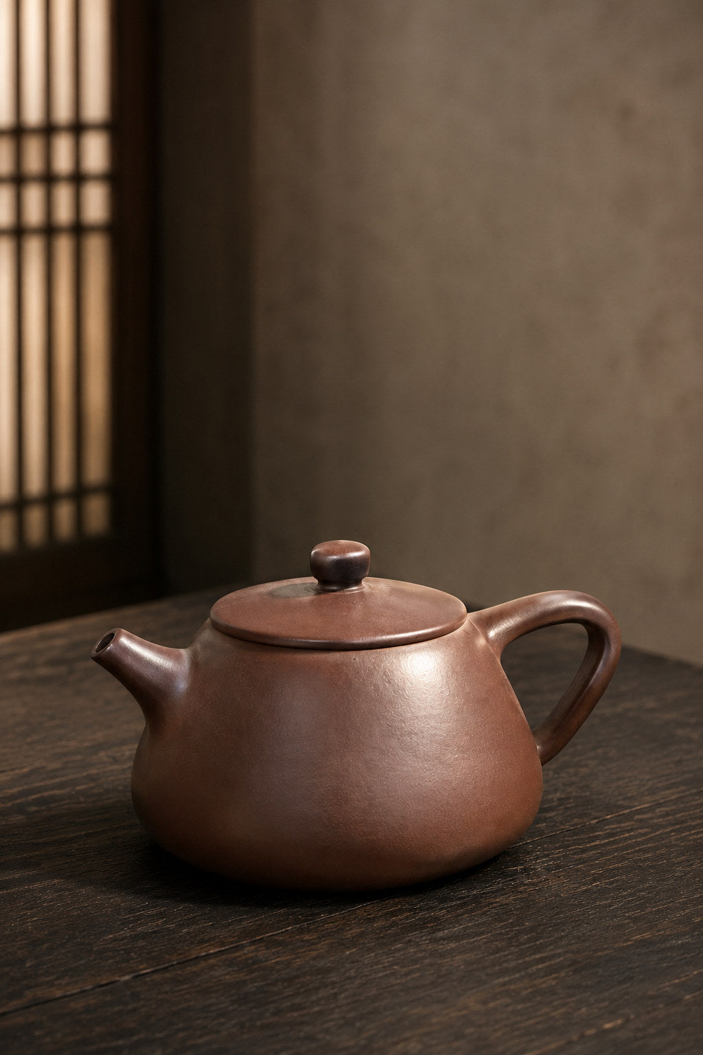 Handmade Flat-Lid Shipiao Yixing Zisha Teapot – Zipao Yusha Clay, 160ml