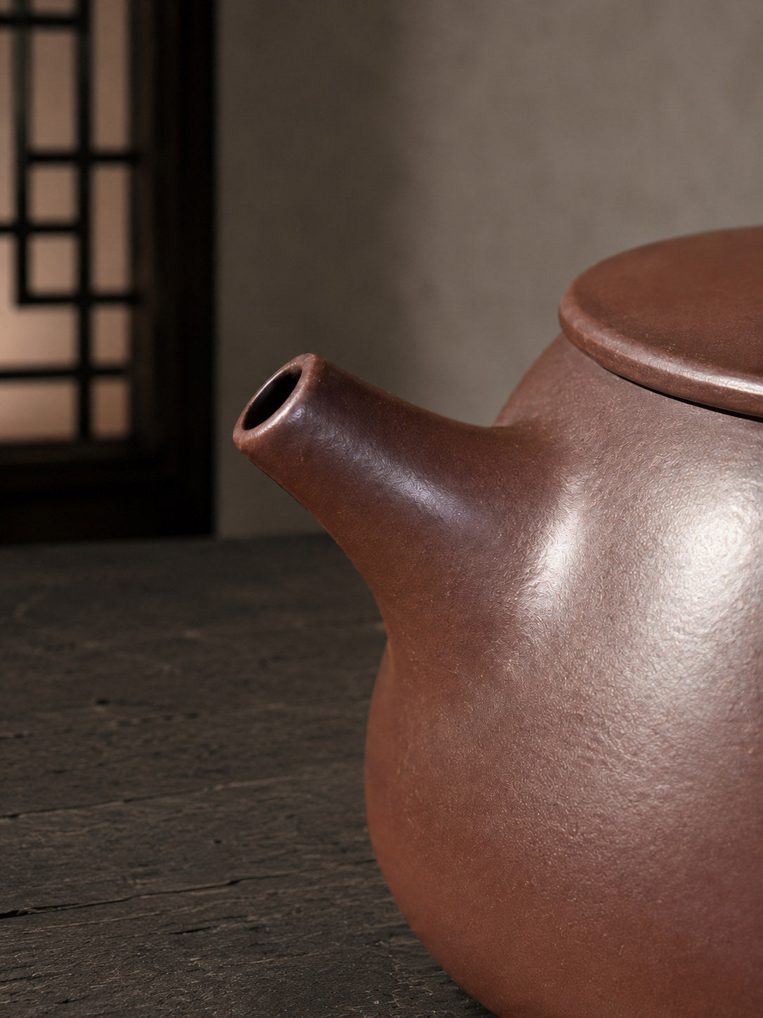 Handmade Flat-Lid Shipiao Yixing Zisha Teapot – Zipao Yusha Clay, 160ml