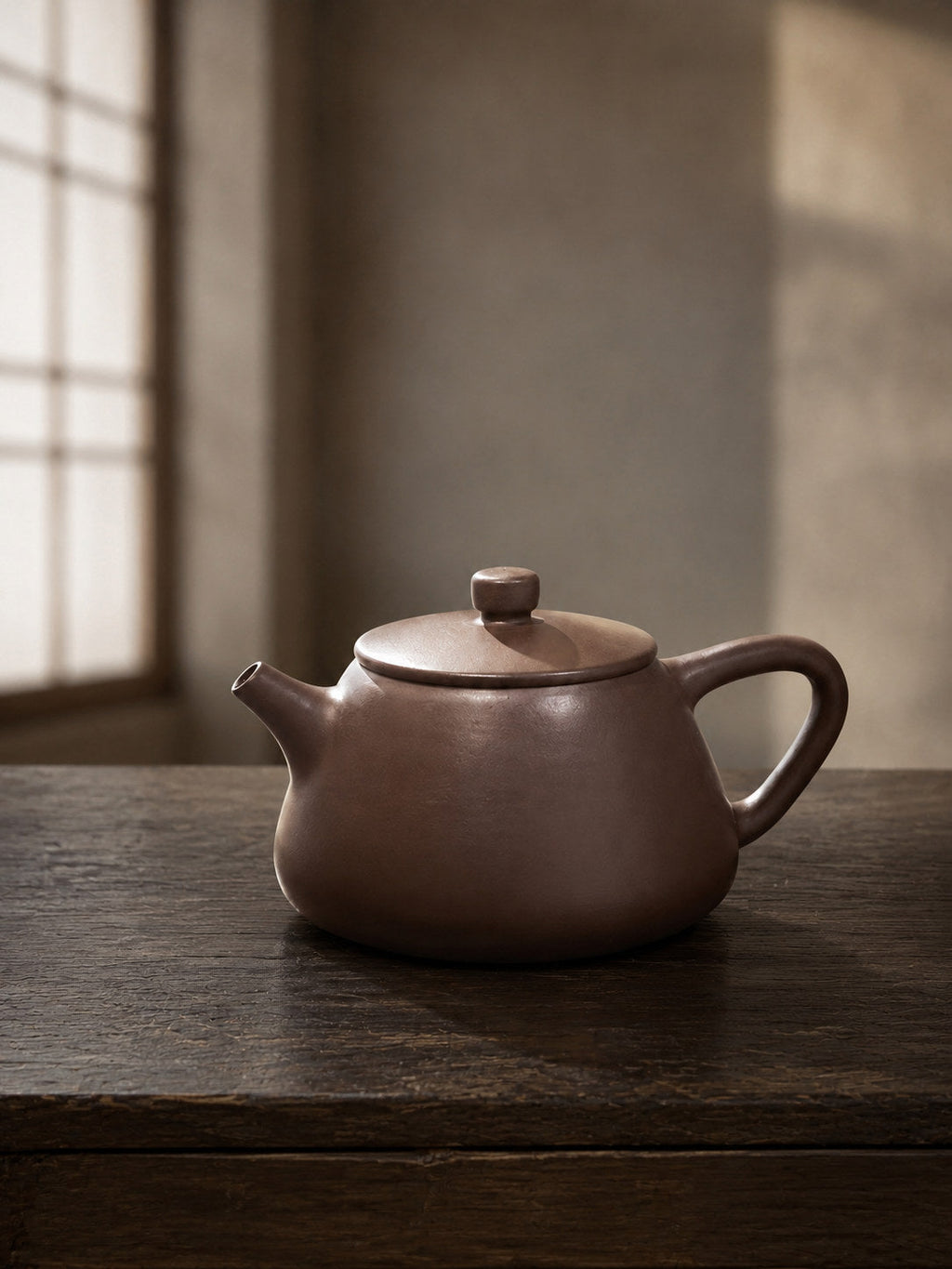Handmade Flat-Lid Shipiao Yixing Zisha Teapot – Zipao Yusha Clay, 160ml