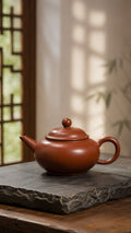 Handmade Shuiping Yixing Zisha Teapot – Dahongpao Clay, 100ml