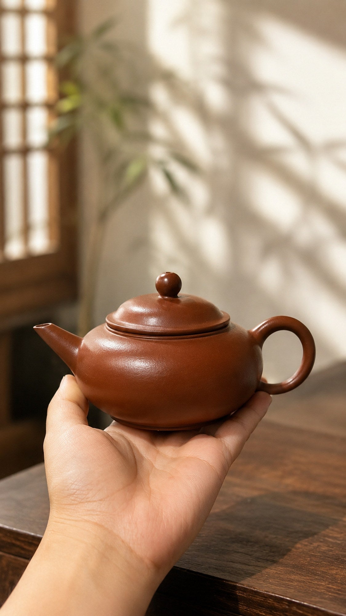 Handmade Shuiping Yixing Zisha Teapot – Dahongpao Clay, 100ml