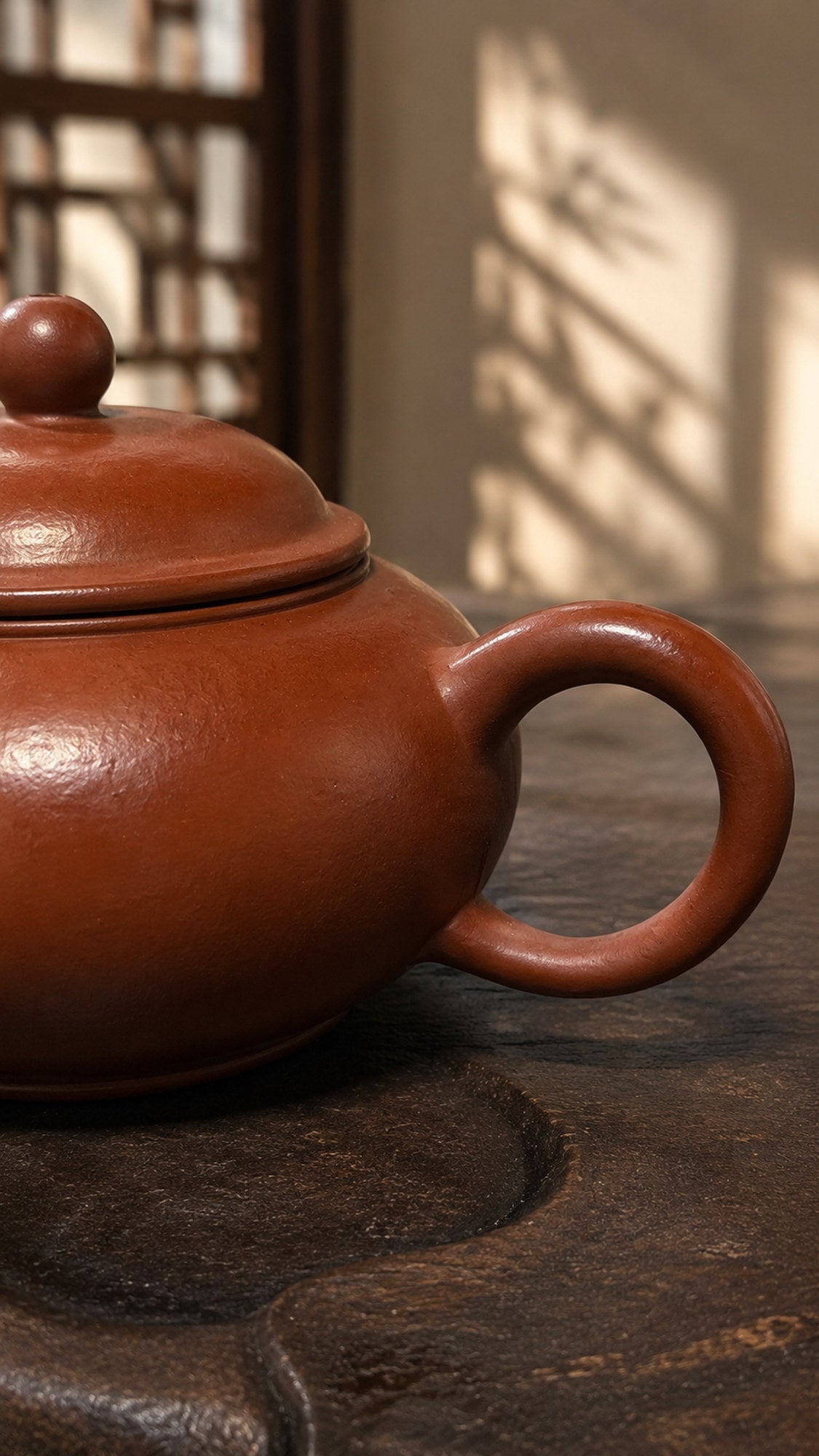 Handmade Shuiping Yixing Zisha Teapot – Dahongpao Clay, 100ml