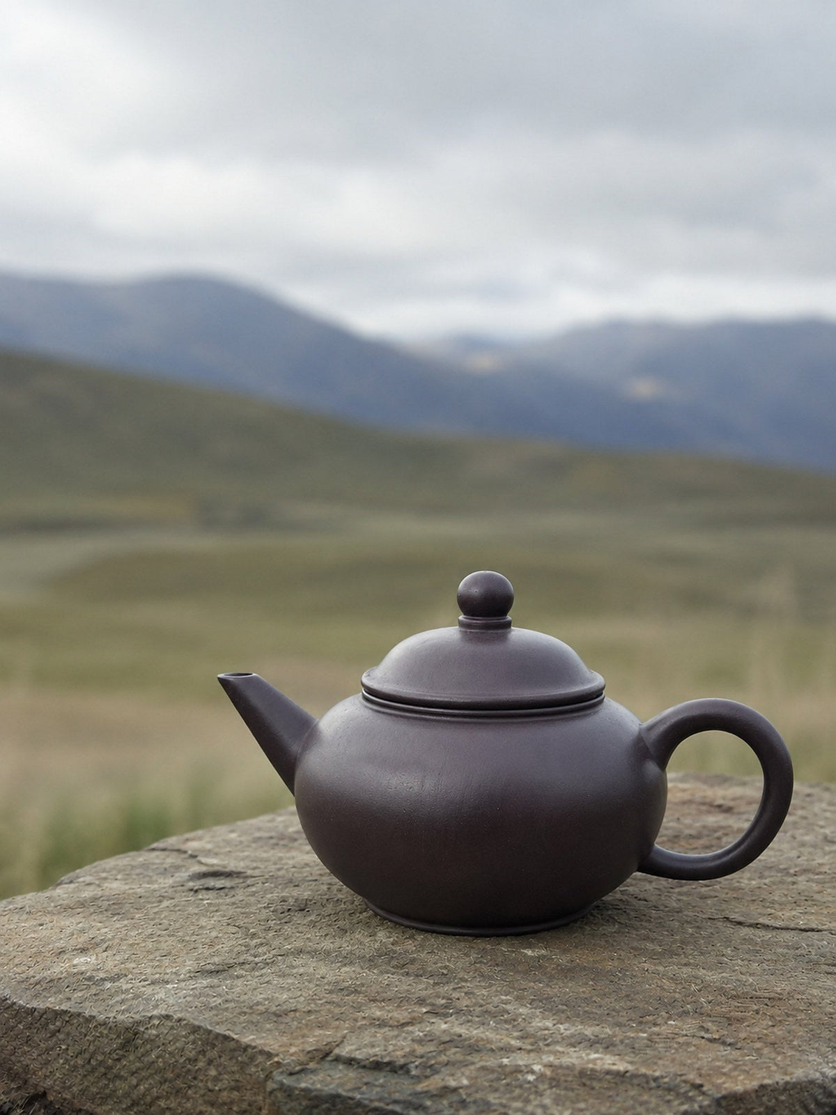 Handmade Shuiping Yixing Zisha Teapot – Hei Duntou Clay, 200ml