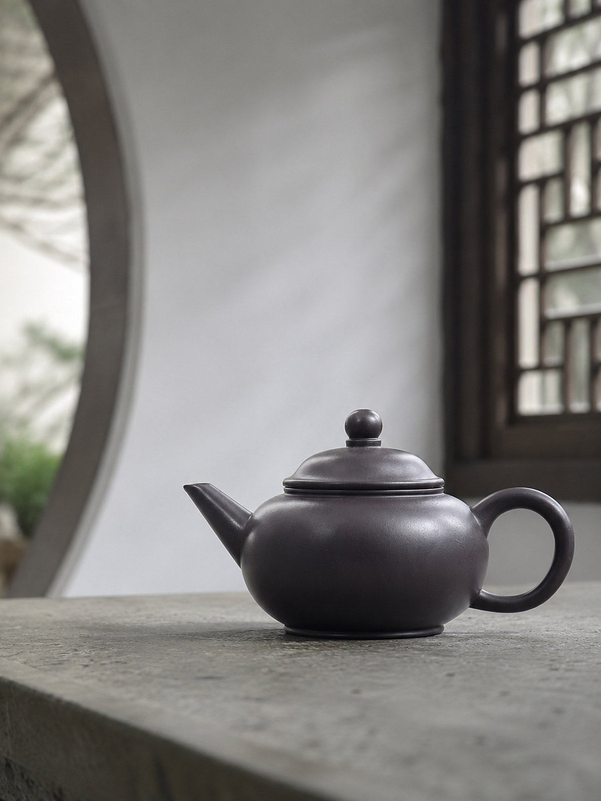 Handmade Shuiping Yixing Zisha Teapot – Hei Duntou Clay, 200ml