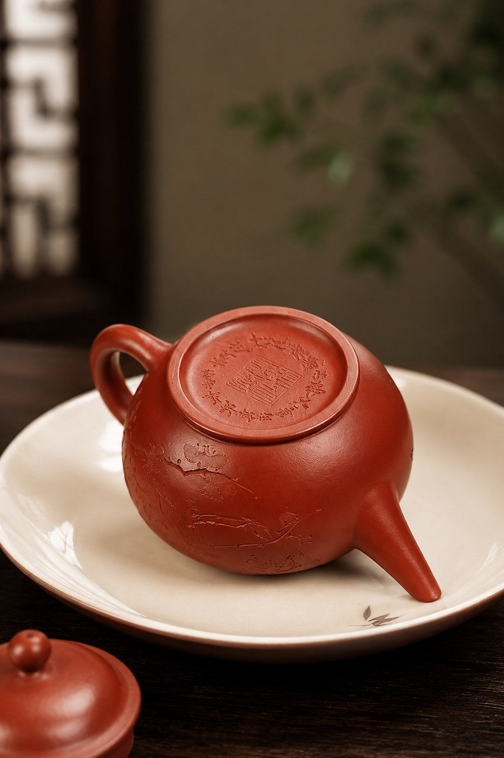 Shuiping Yixing Zisha Teapot – Hongpilong Clay, 120ml