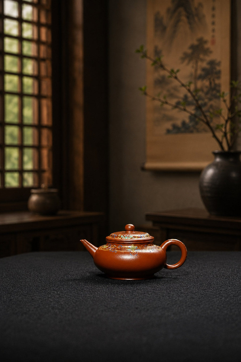 Shuiping Yixing Zisha Teapot – Zhuni Clay, 130ml