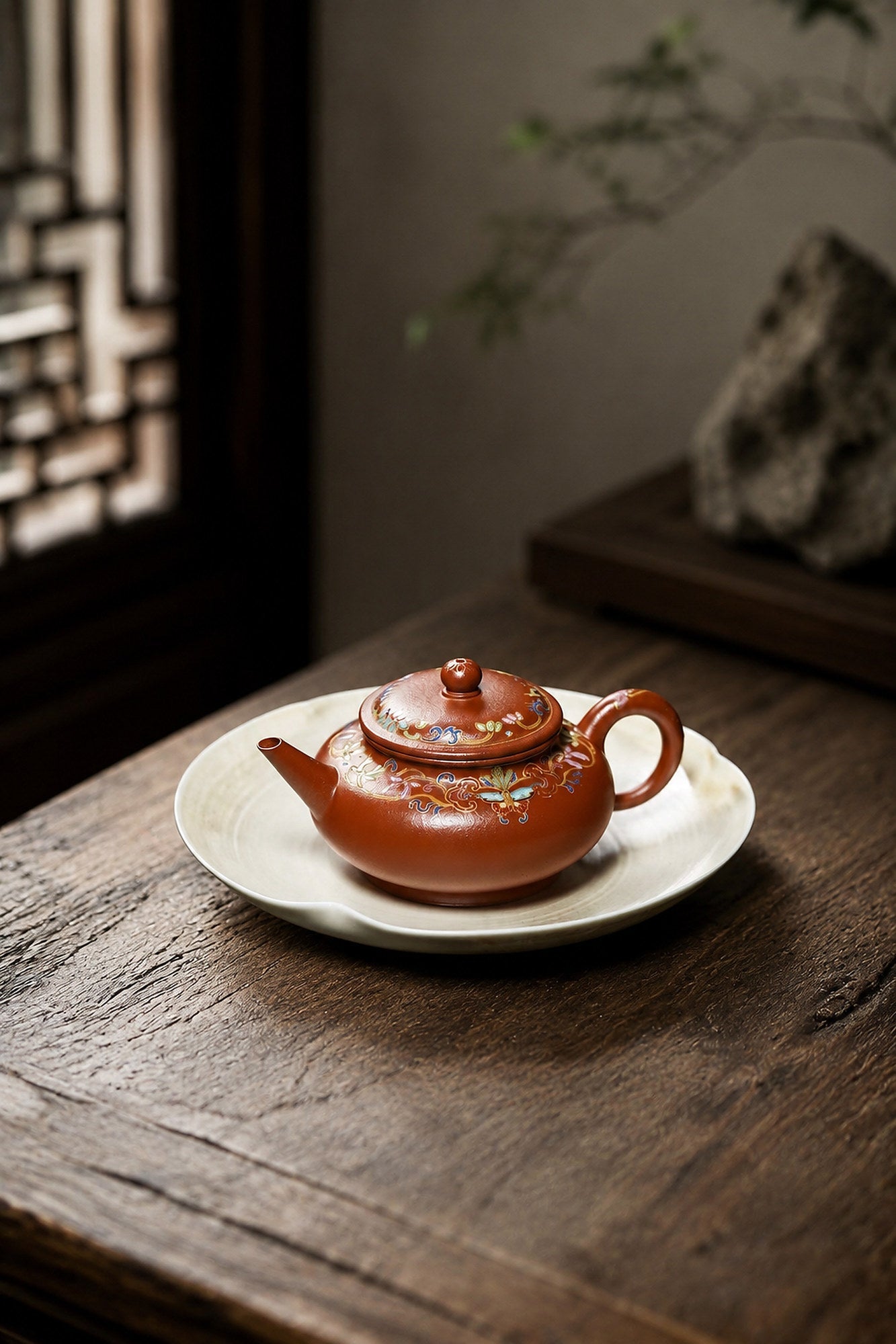 Shuiping Yixing Zisha Teapot – Zhuni Clay, 130ml