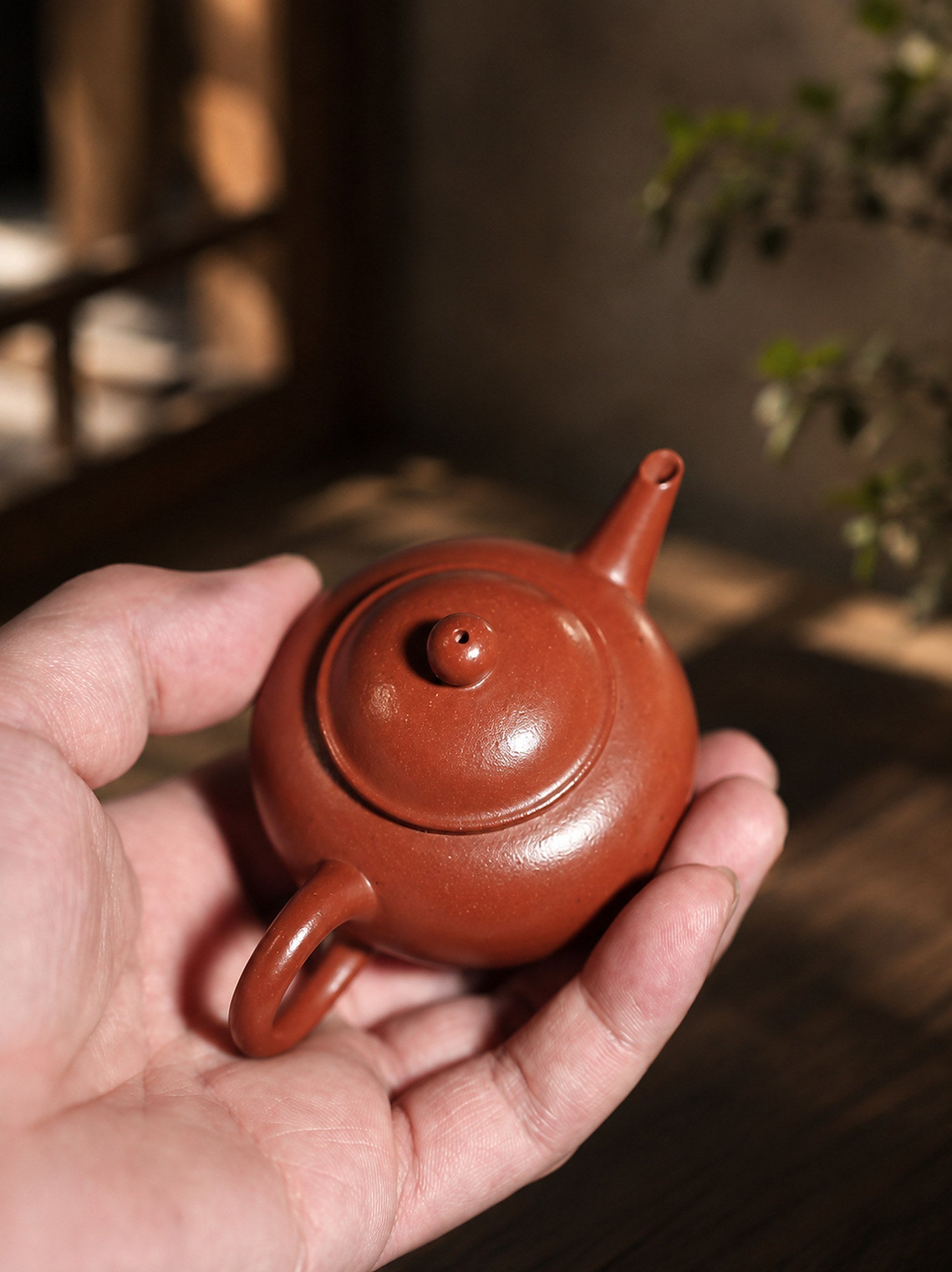 Handmade Shuiping Yixing Zisha Teapot – Zhuni Clay, 80ml