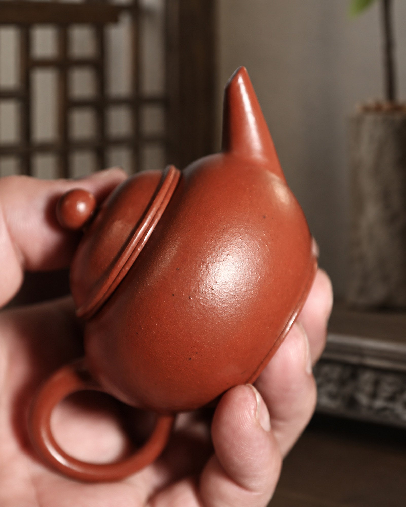 Handmade Shuiping Yixing Zisha Teapot – Zhuni Clay, 80ml