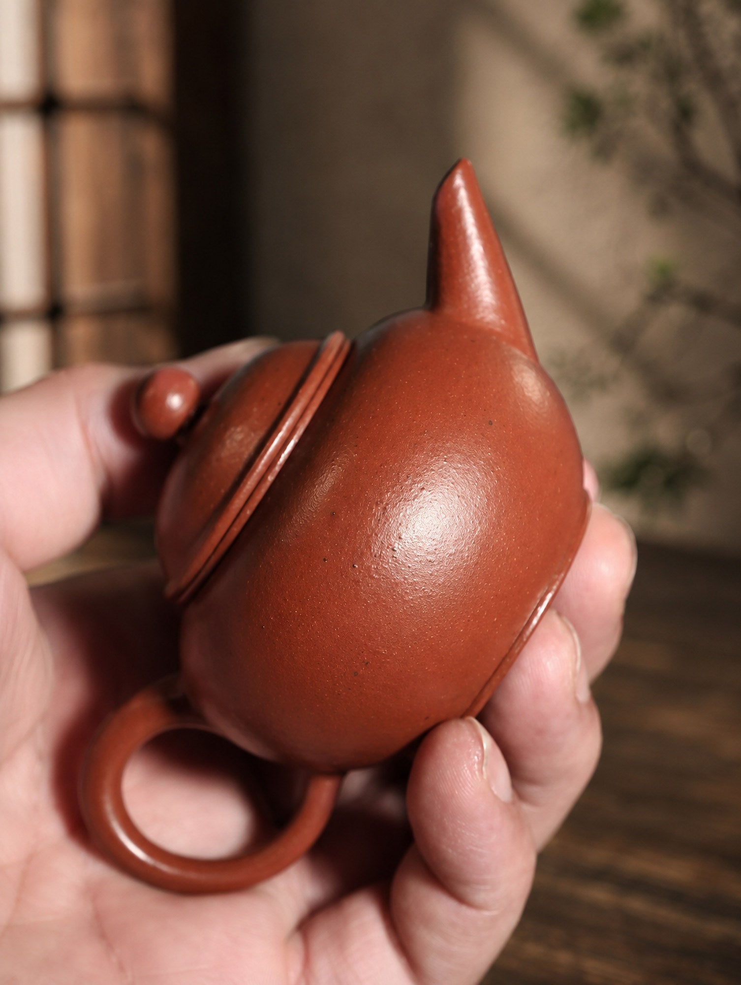 Handmade Shuiping Yixing Zisha Teapot – Zhuni Clay, 80ml