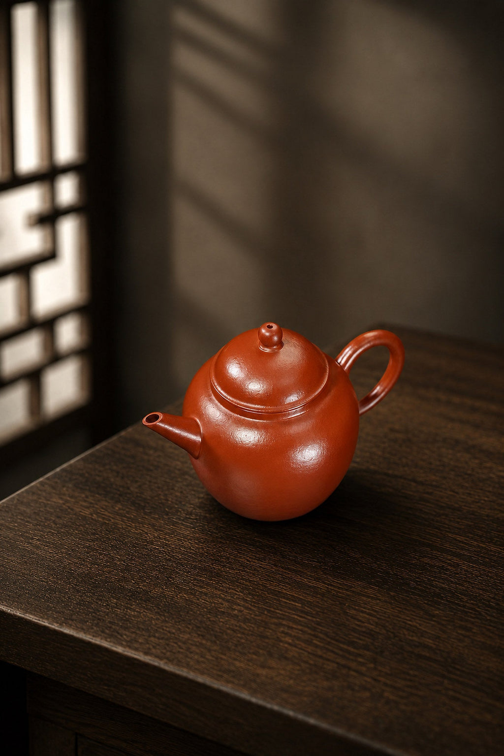 Handmade Shuiping Yixing Zisha Teapot – Zhuni Clay, 100ml