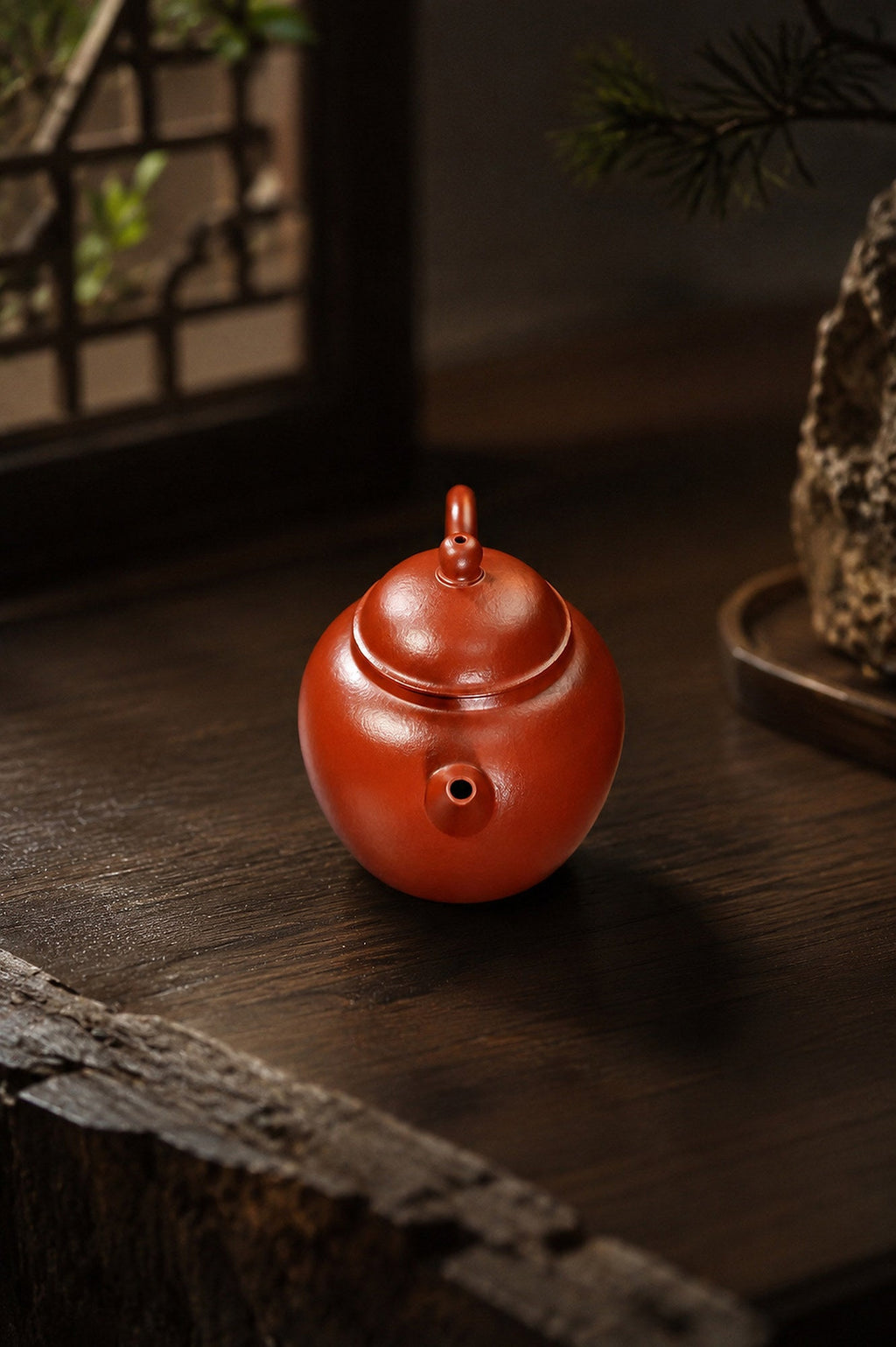 Handmade Shuiping Yixing Zisha Teapot – Zhuni Clay, 100ml