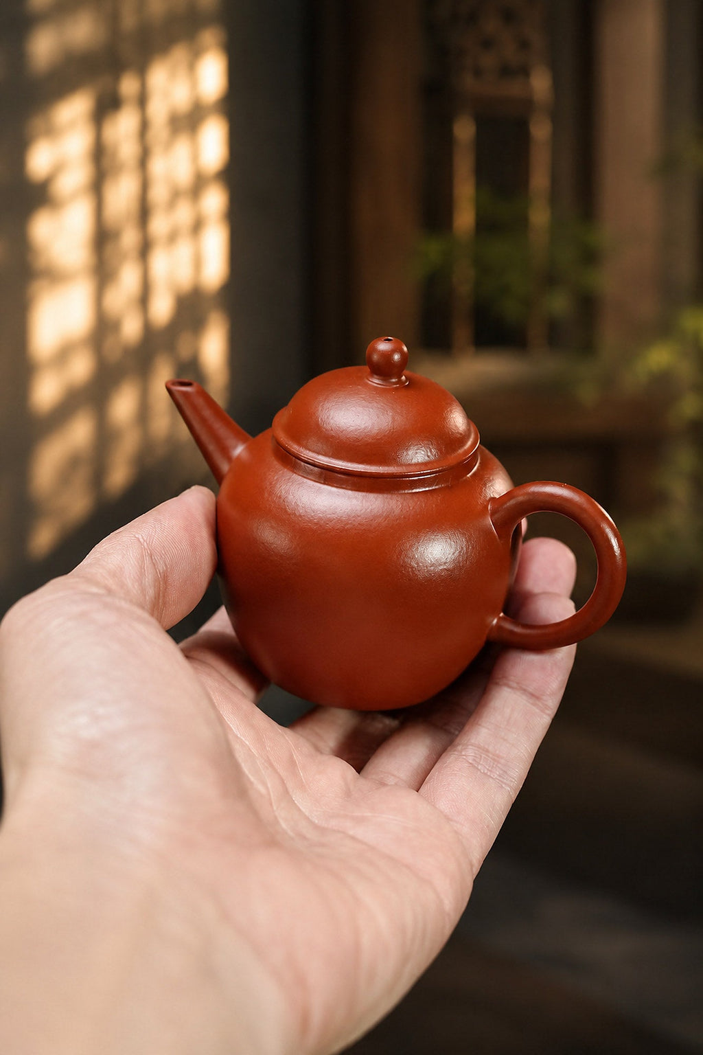 Handmade Shuiping Yixing Zisha Teapot – Zhuni Clay, 100ml