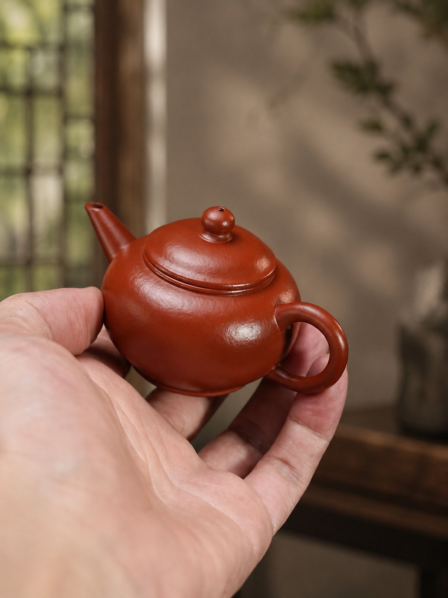 Handmade Shuiping Yixing Zisha Teapot – Zhuni Clay, 70ml