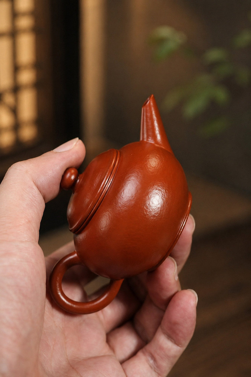 Handmade Shuiping Yixing Zisha Teapot – Zhuni Clay, 70ml