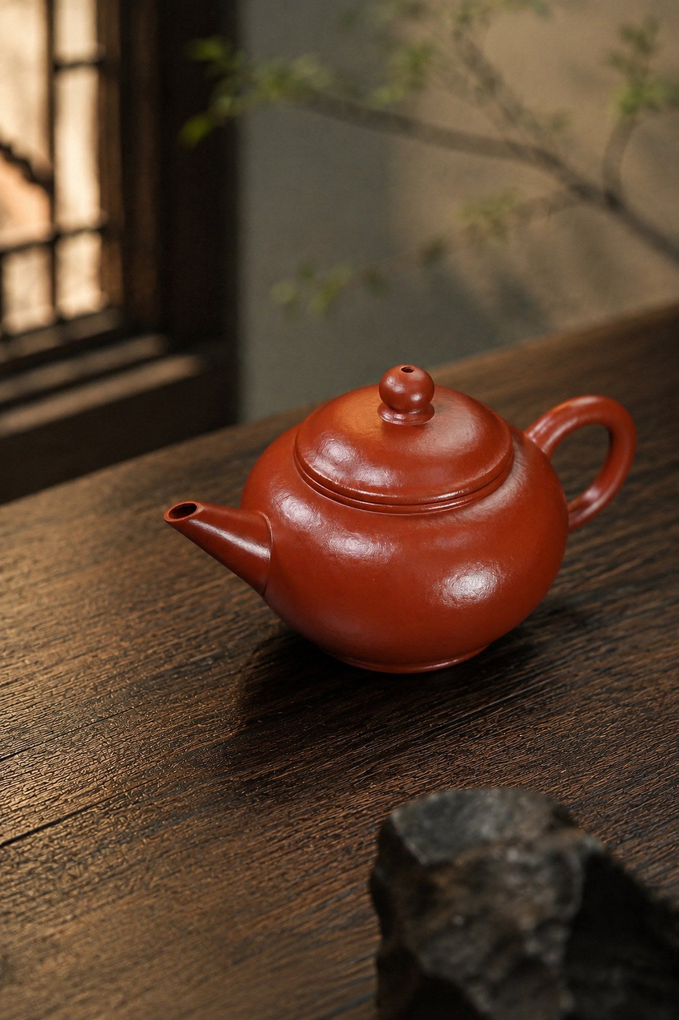 Handmade Shuiping Yixing Zisha Teapot – Zhuni Clay, 70ml