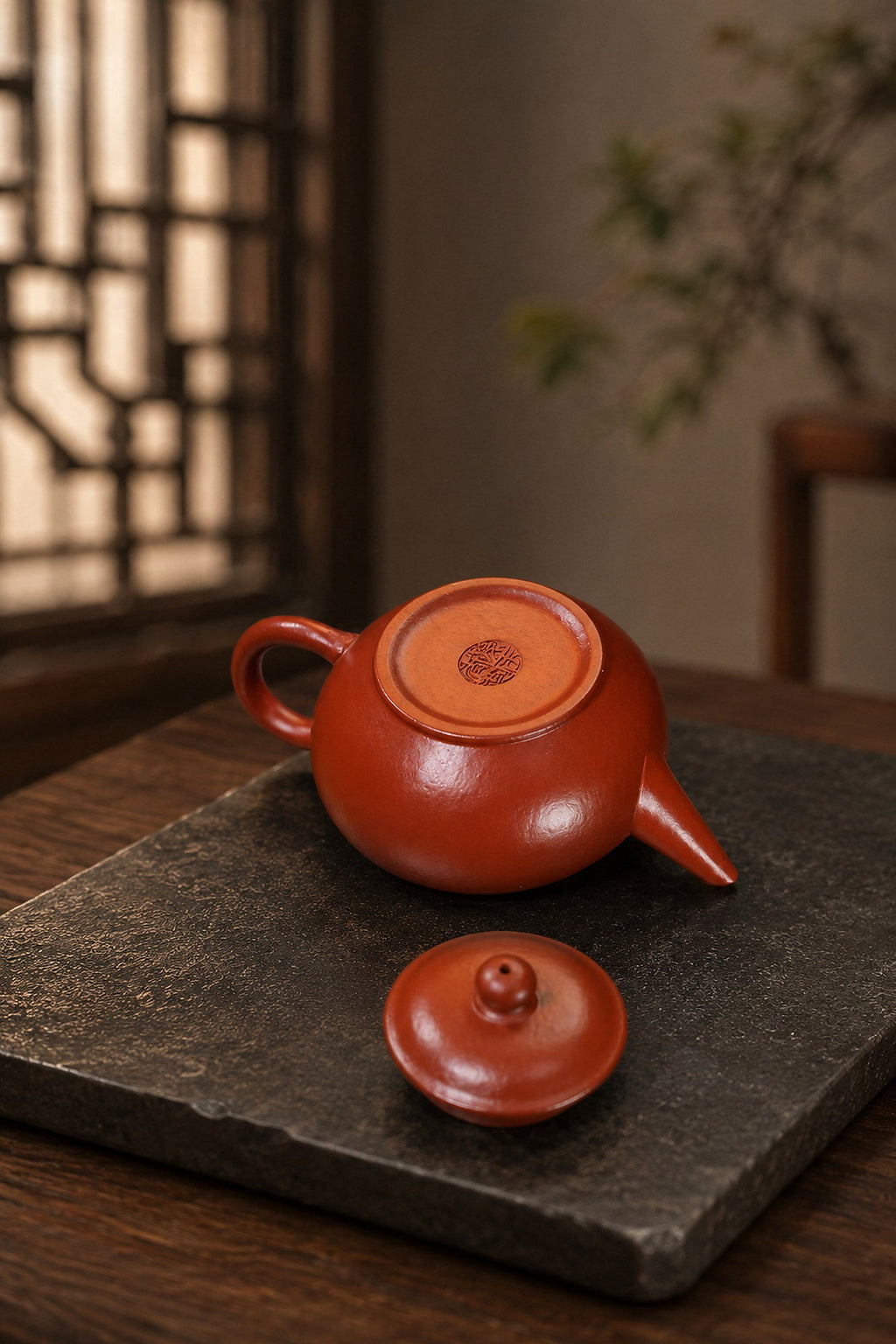 Handmade Shuiping Yixing Zisha Teapot – Zhuni Clay, 70ml