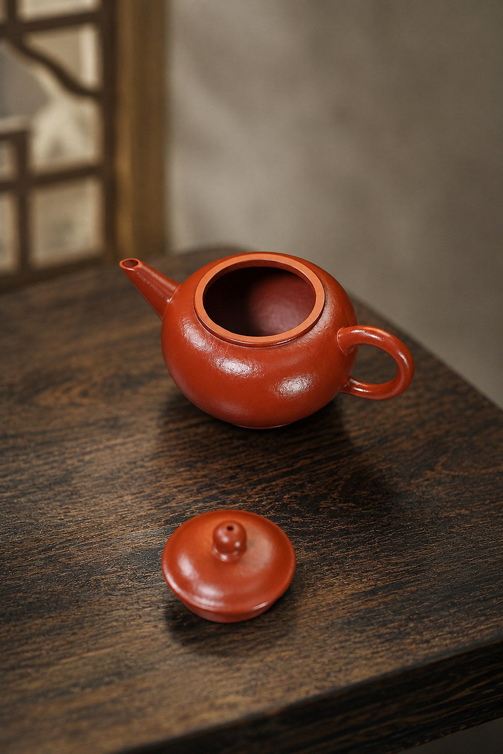 Handmade Shuiping Yixing Zisha Teapot – Zhuni Clay, 70ml