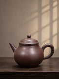 Handmade Shuiping Yixing Zisha Teapot – Zipao Yusha Clay, 100ml