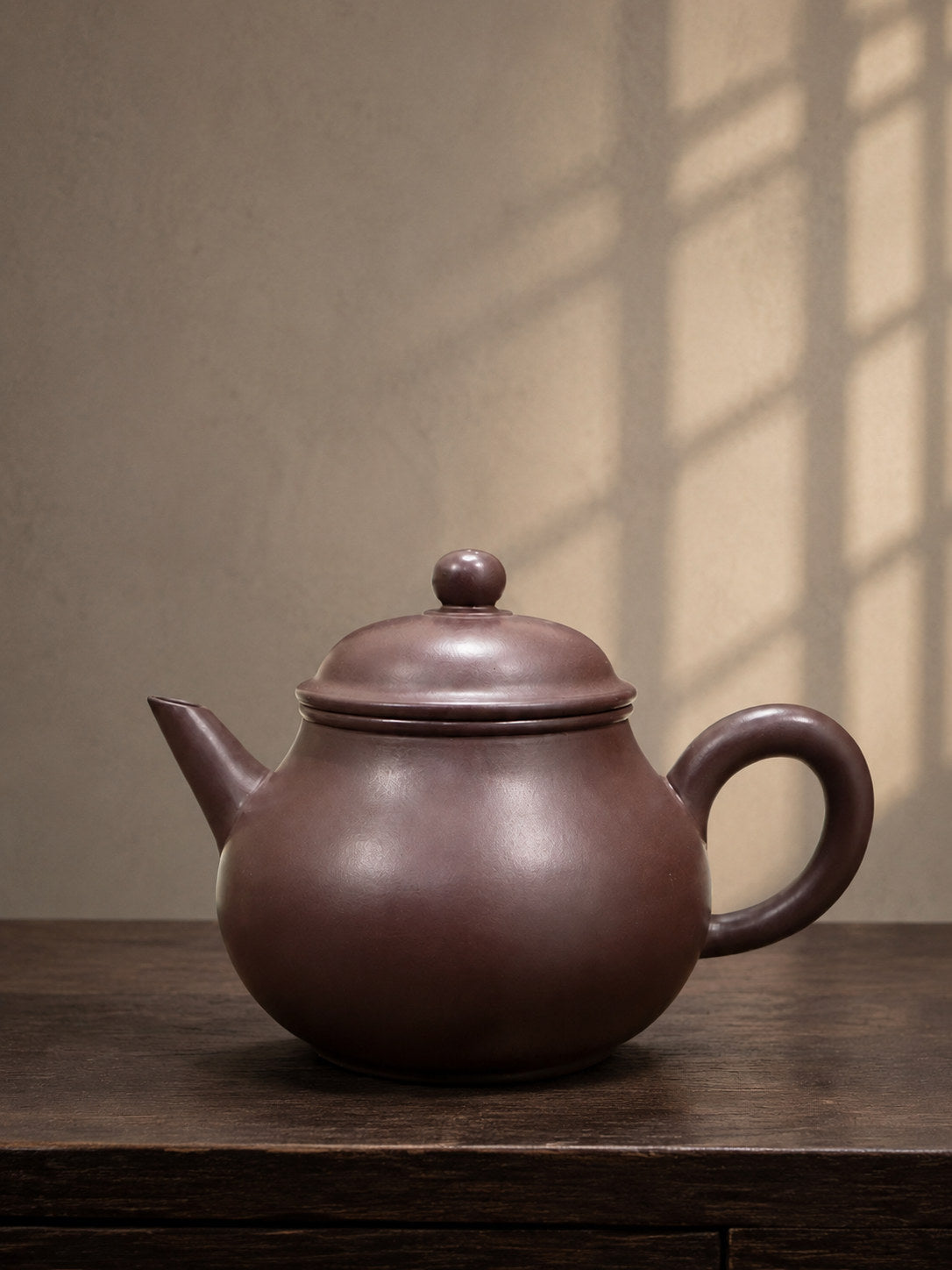 Handmade Shuiping Yixing Zisha Teapot – Zipao Yusha Clay, 100ml