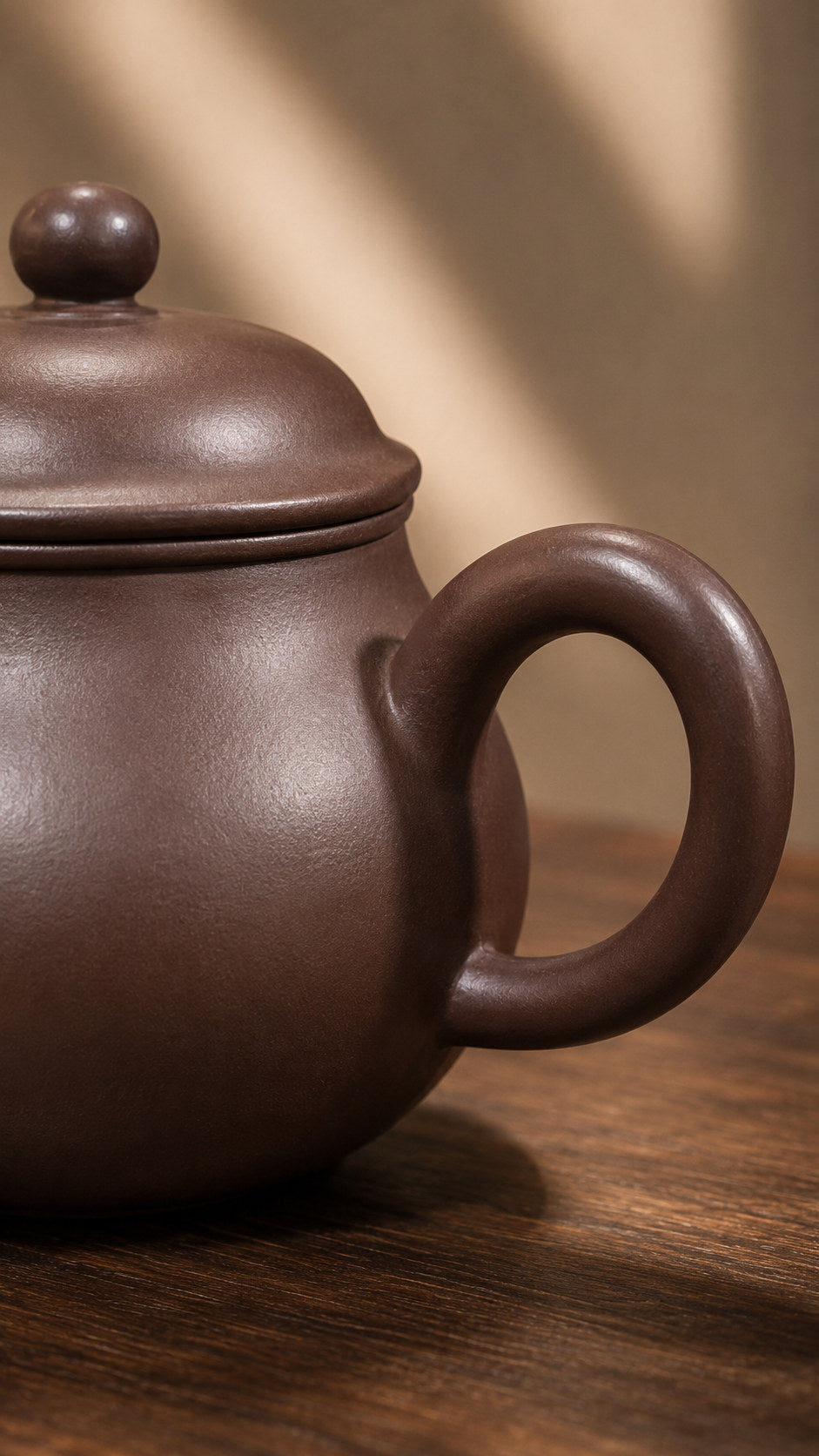 Handmade Shuiping Yixing Zisha Teapot – Zipao Yusha Clay, 100ml