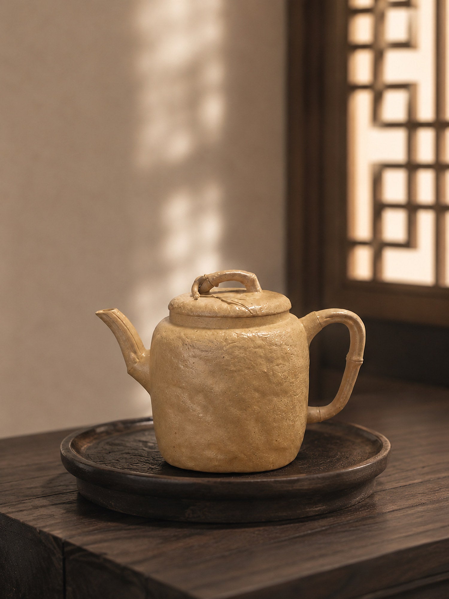 Square Form Yixing Zisha Teapot – Aged Duanni Clay, 120ml