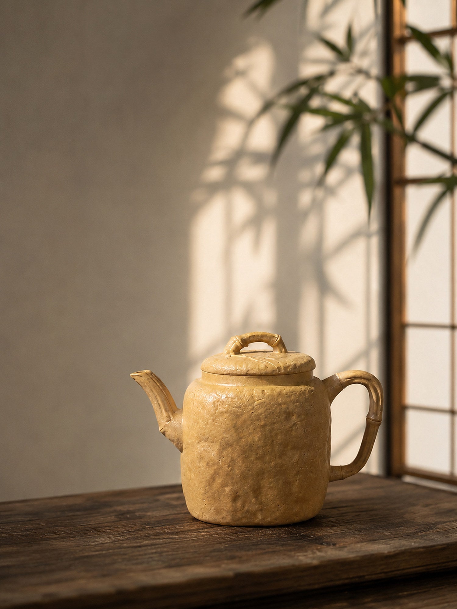 Square Form Yixing Zisha Teapot – Aged Duanni Clay, 120ml