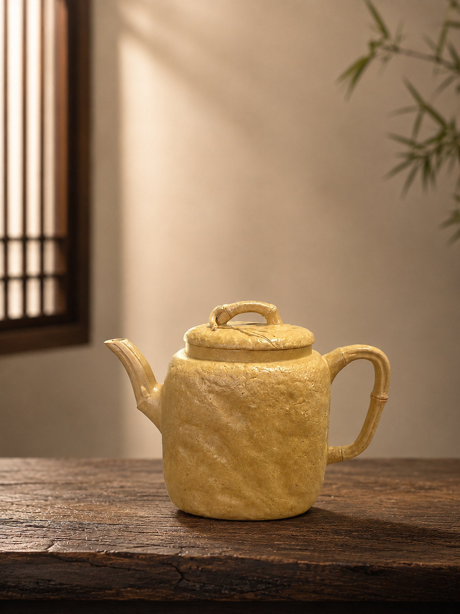 Square Form Yixing Zisha Teapot – Aged Duanni Clay, 120ml
