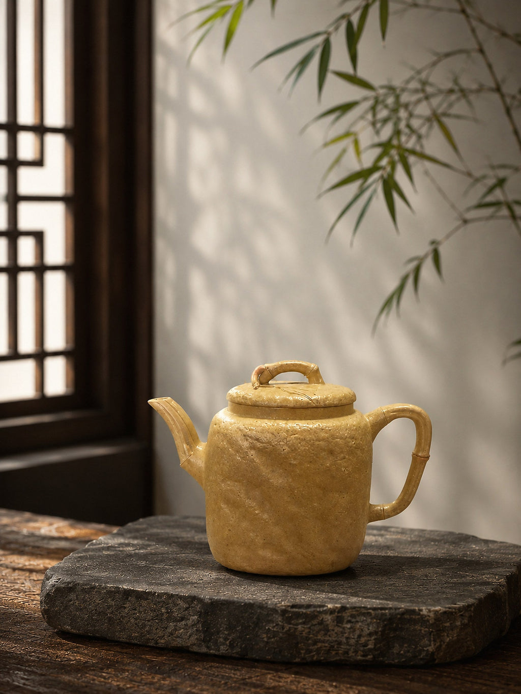 Square Form Yixing Zisha Teapot – Aged Duanni Clay, 120ml