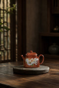 Square Form Yixing Zisha Teapot – Zhuni Clay, 160ml
