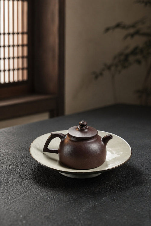 Handmade Da Bin Tian Xiang Yixing Zisha Teapot – Aged Zini Clay, 100ml