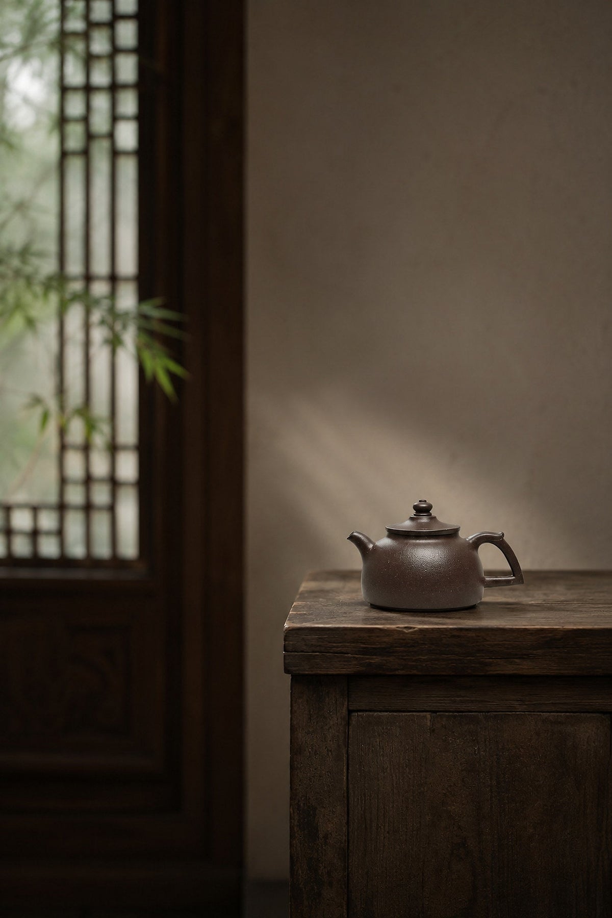 Handmade Da Bin Tian Xiang Yixing Zisha Teapot – Aged Zini Clay, 100ml