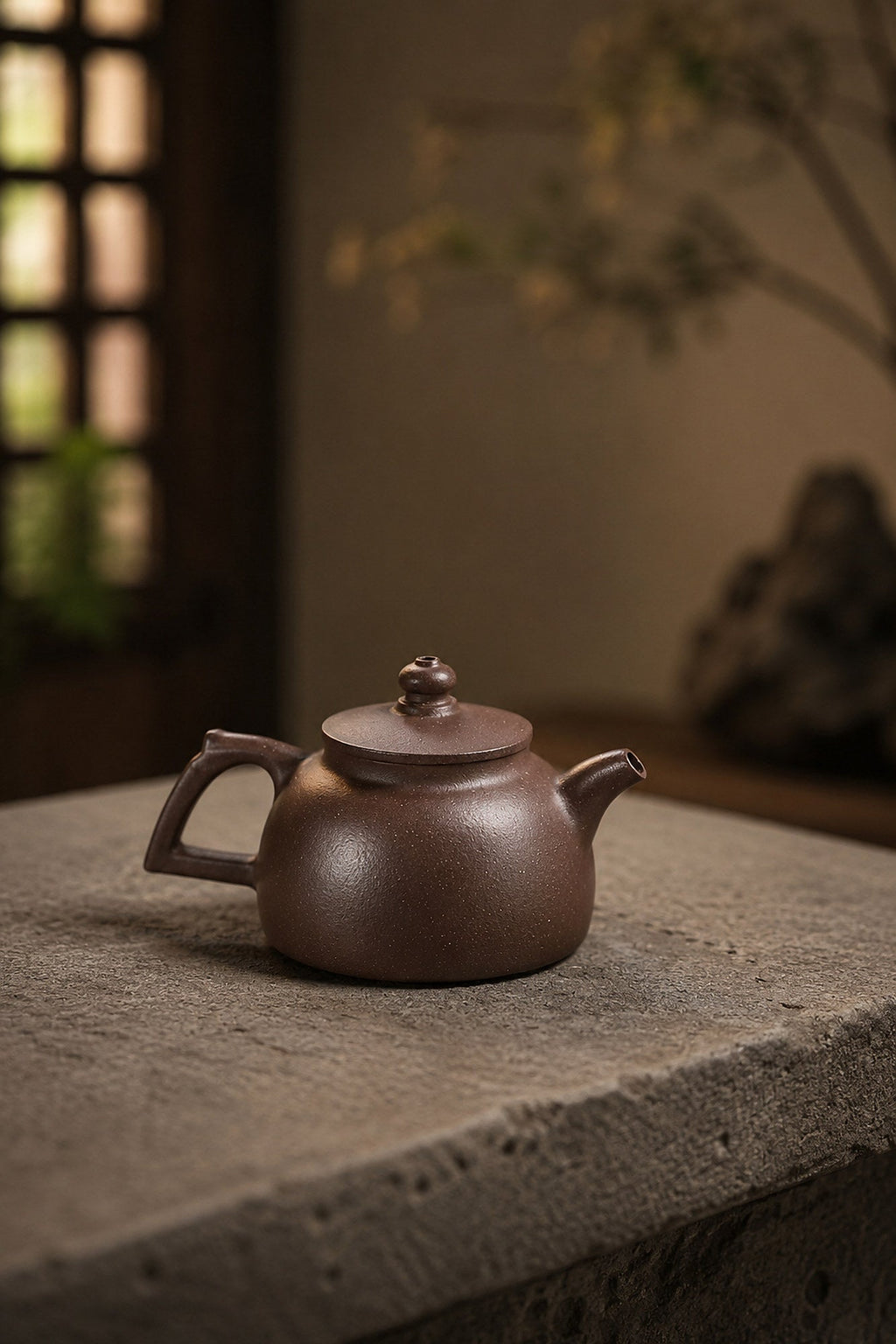 Handmade Da Bin Tian Xiang Yixing Zisha Teapot – Aged Zini Clay, 100ml
