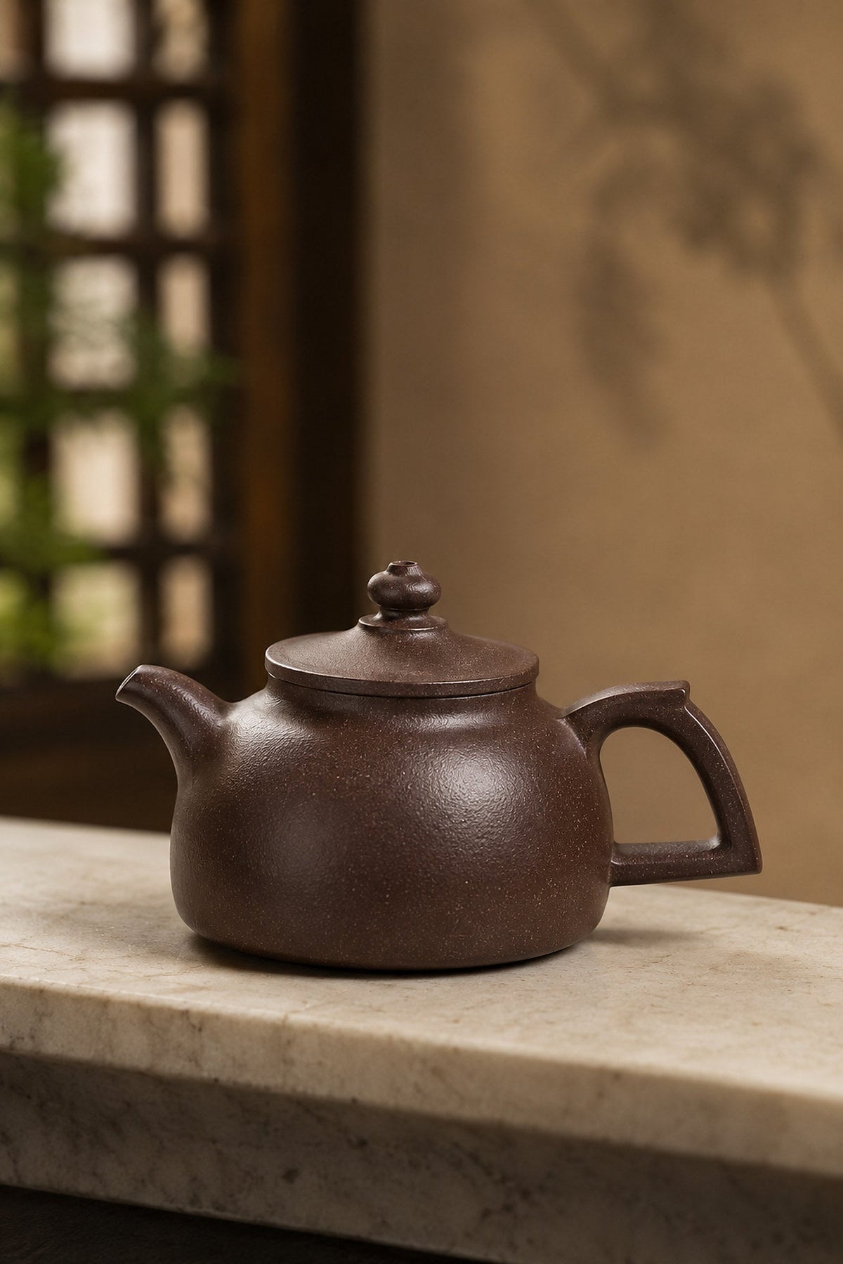 Handmade Da Bin Tian Xiang Yixing Zisha Teapot – Aged Zini Clay, 100ml