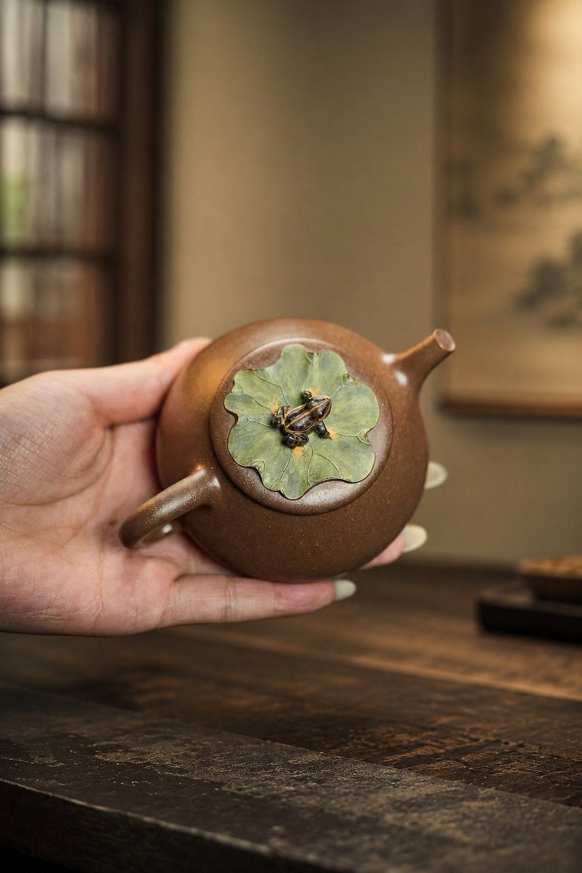Handmade Ting Quan Yixing Zisha Teapot – Aged Duanni Clay, 135ml