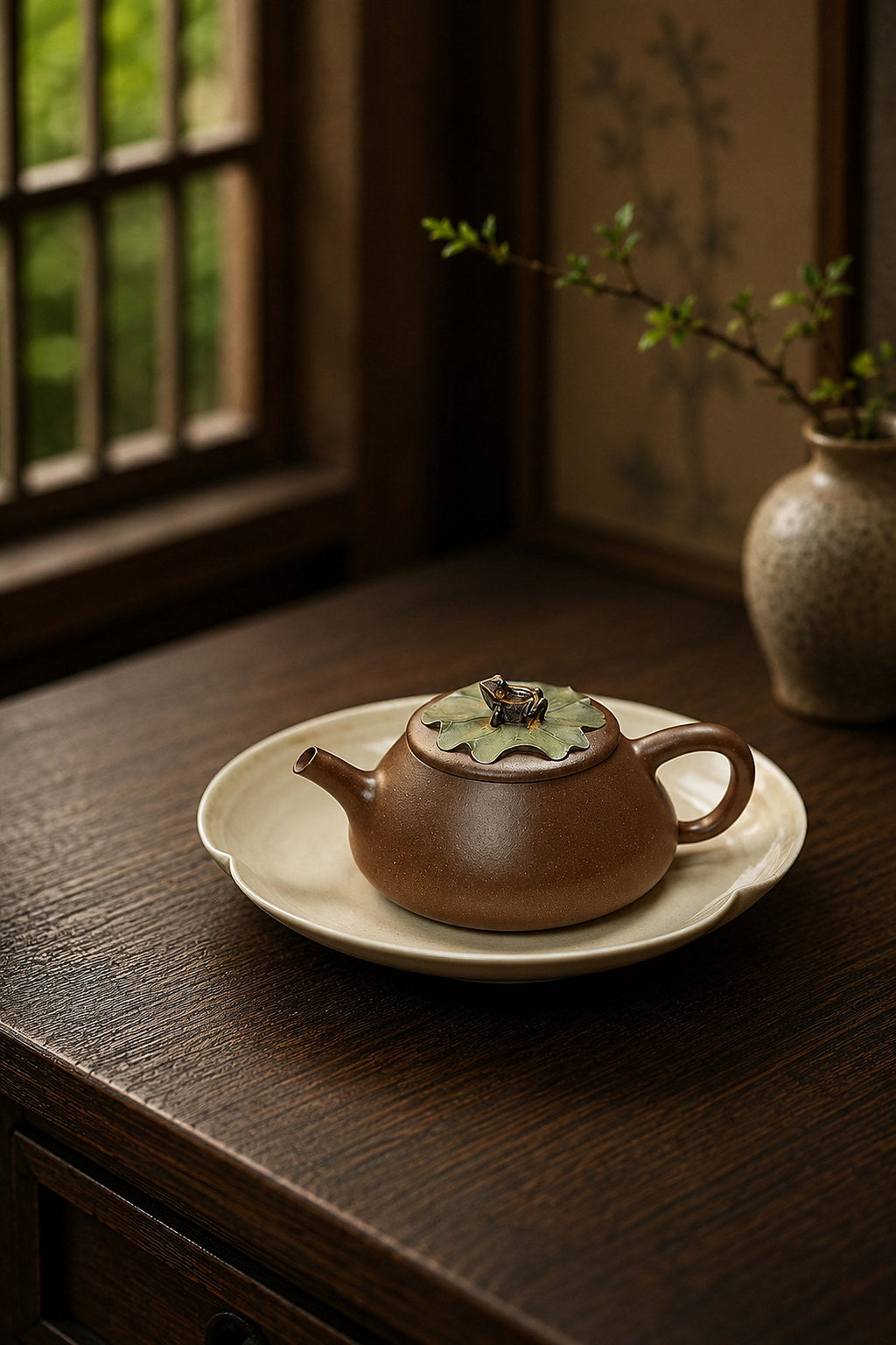 Handmade Ting Quan Yixing Zisha Teapot – Aged Duanni Clay, 135ml