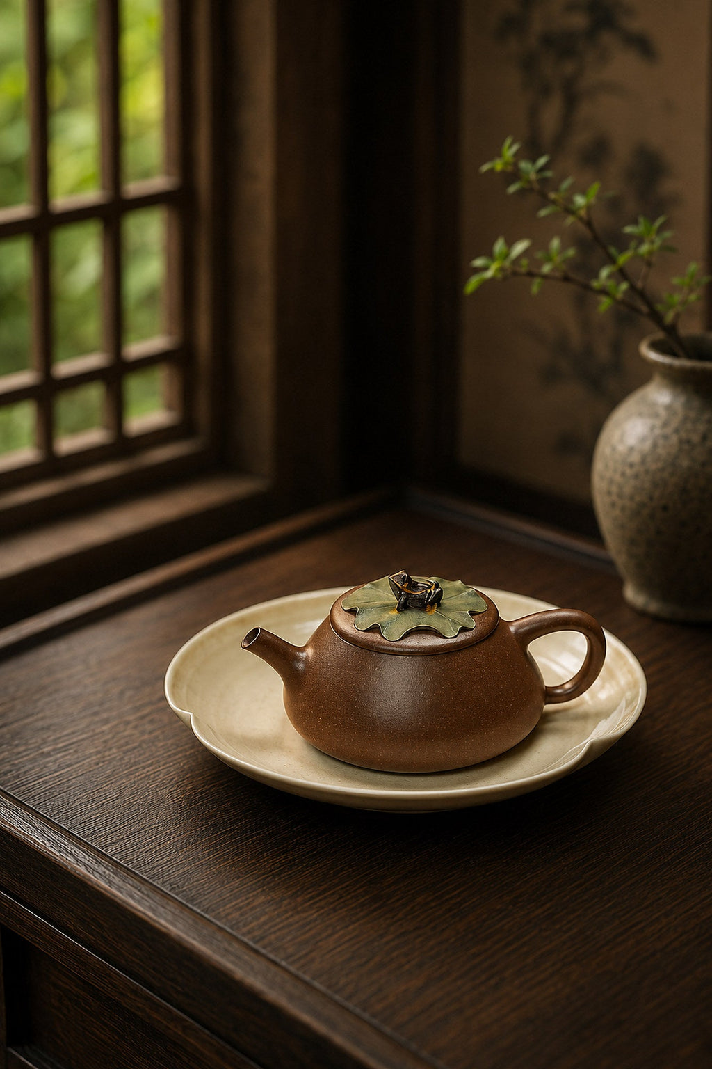 Handmade Ting Quan Yixing Zisha Teapot – Aged Duanni Clay, 135ml