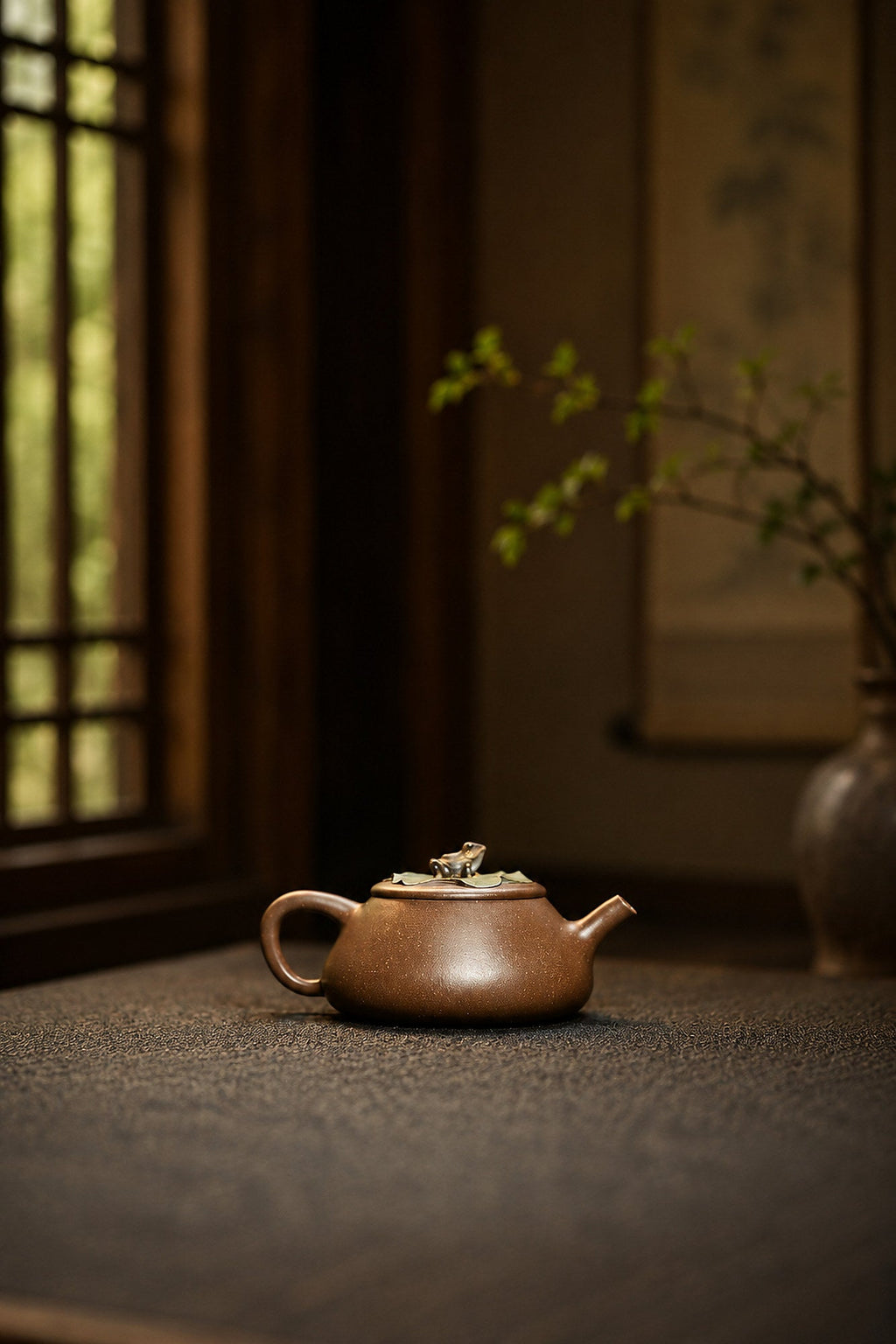 Handmade Ting Quan Yixing Zisha Teapot – Aged Duanni Clay, 135ml