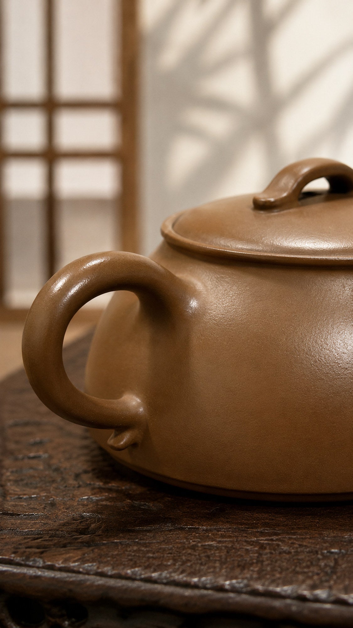 Handmade Wu Chen Yixing Zisha Teapot – Chijin Zini Clay, 130ml